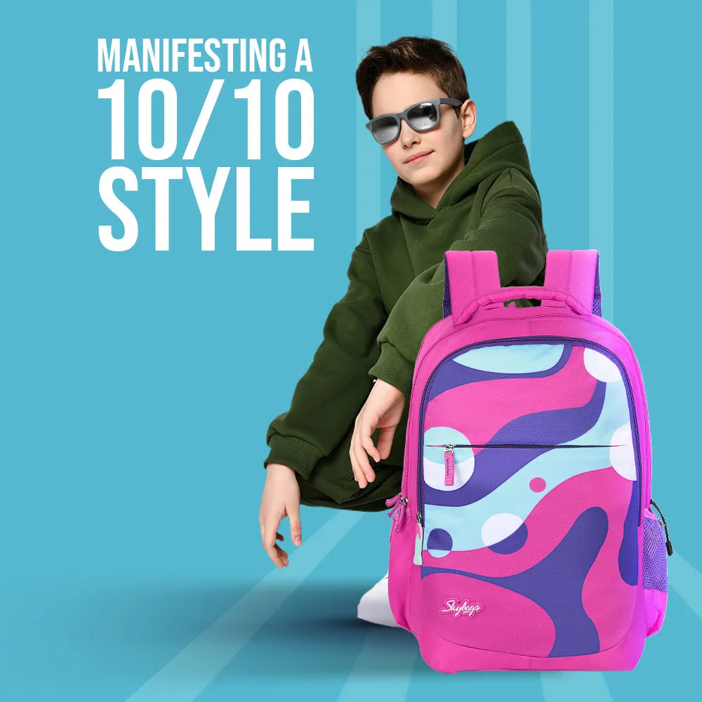Skybags Squad 03  School Backpack Pink