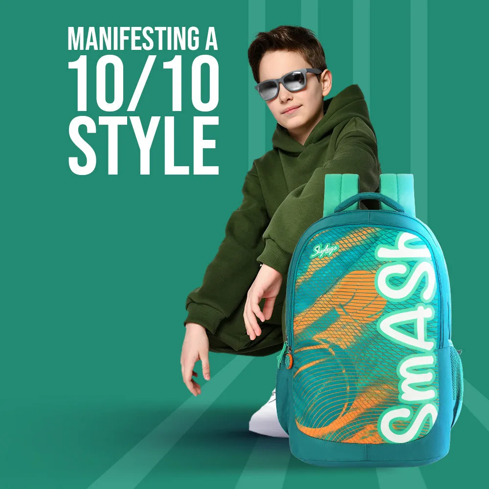 Skybags Squad 06  School Backpack Green