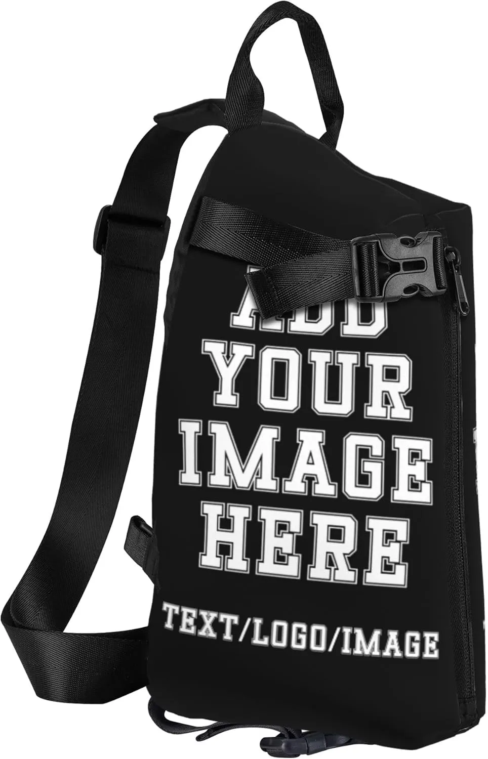 Sling Backpack Add Your Photo Logo Text Personalized Crossbody Sling Bags Design Your Own Custom Bag for Men Women