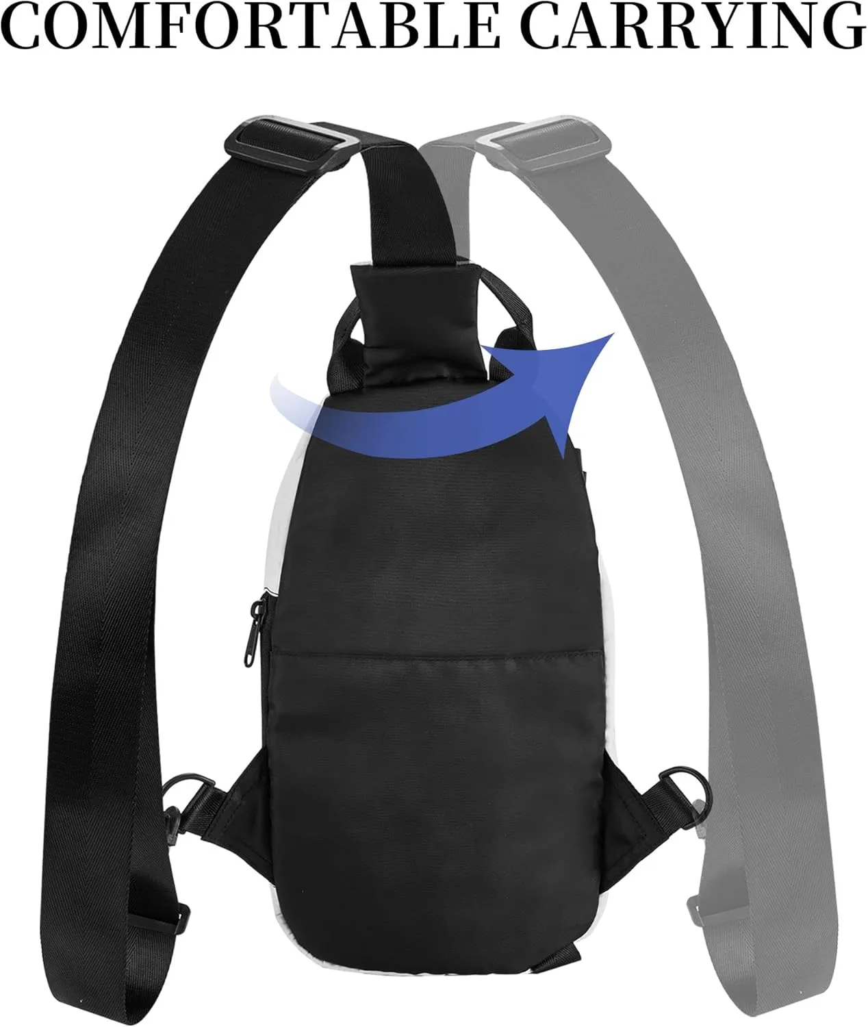 Sling Backpack Add Your Photo Logo Text Personalized Crossbody Sling Bags Design Your Own Custom Bag for Men Women