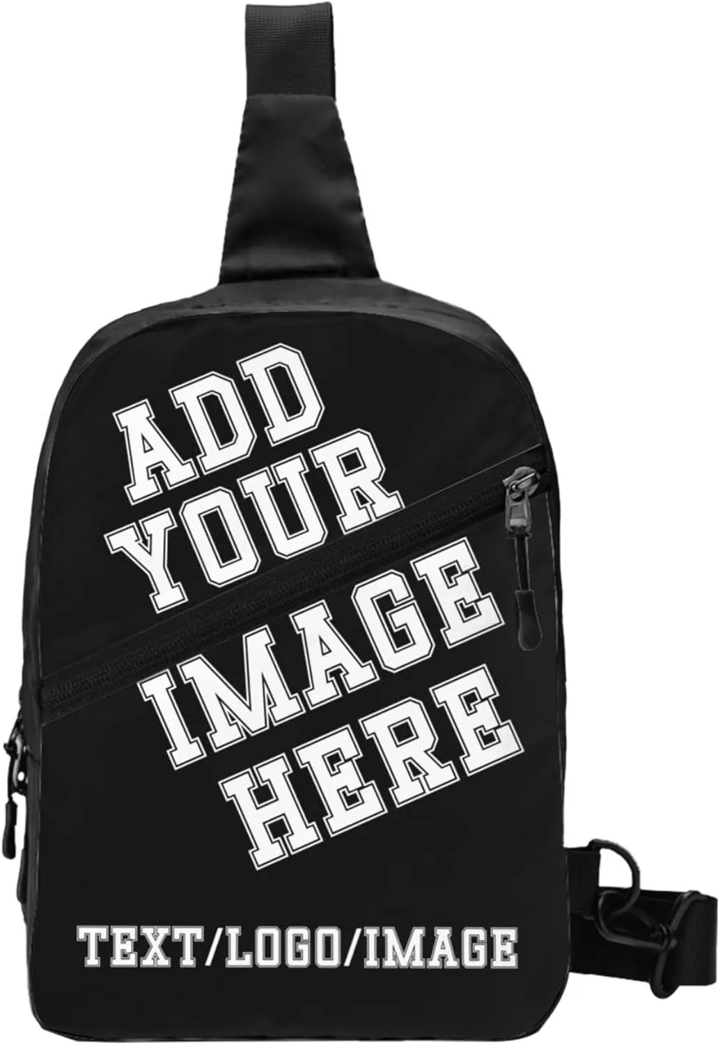 Sling Backpack Design Your Own Personalized Crossbody Sling Bags Add Your Text Logo Photo Custom Bag for Men Women
