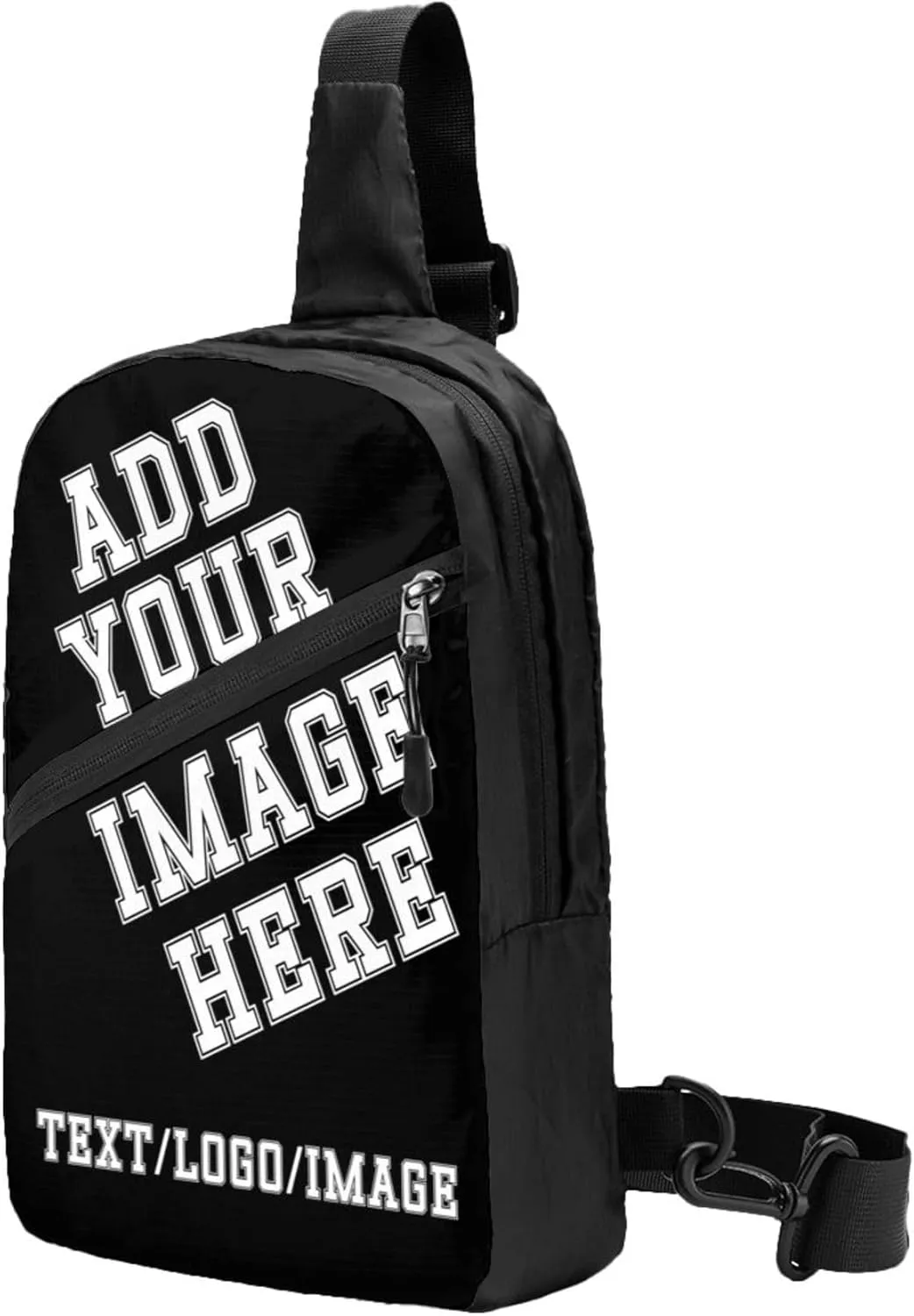 Sling Backpack Design Your Own Personalized Crossbody Sling Bags Add Your Text Logo Photo Custom Bag for Men Women