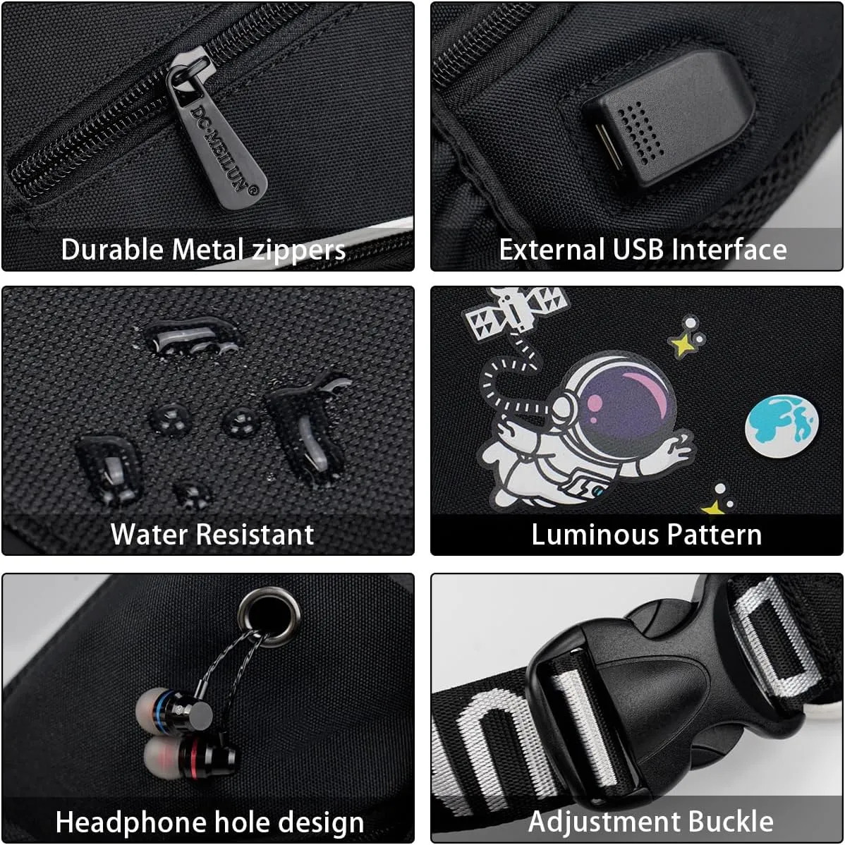 Sling Bag, Crossbody Shoulder Bag for Mens Women Multipurpose Daypacks Chest Bag