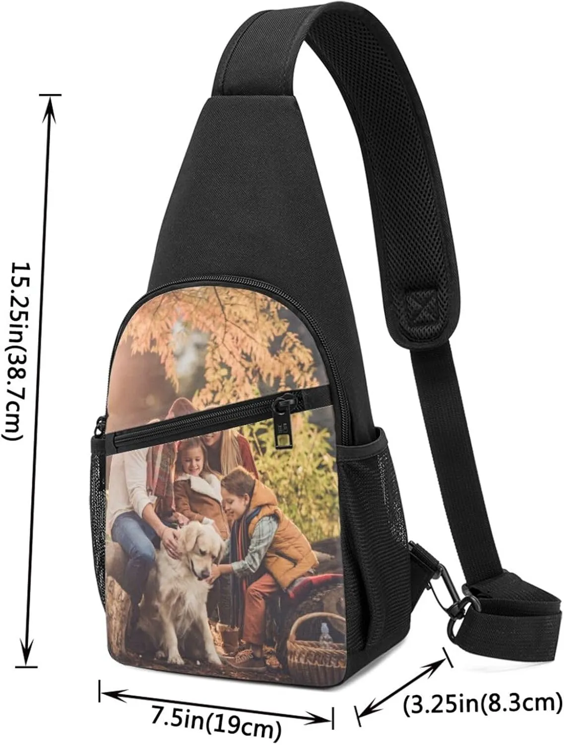 Sling Bag Custom Bag Personalized Shoulder Daypacks Crossbody Bags Leisure Sports Outdoor