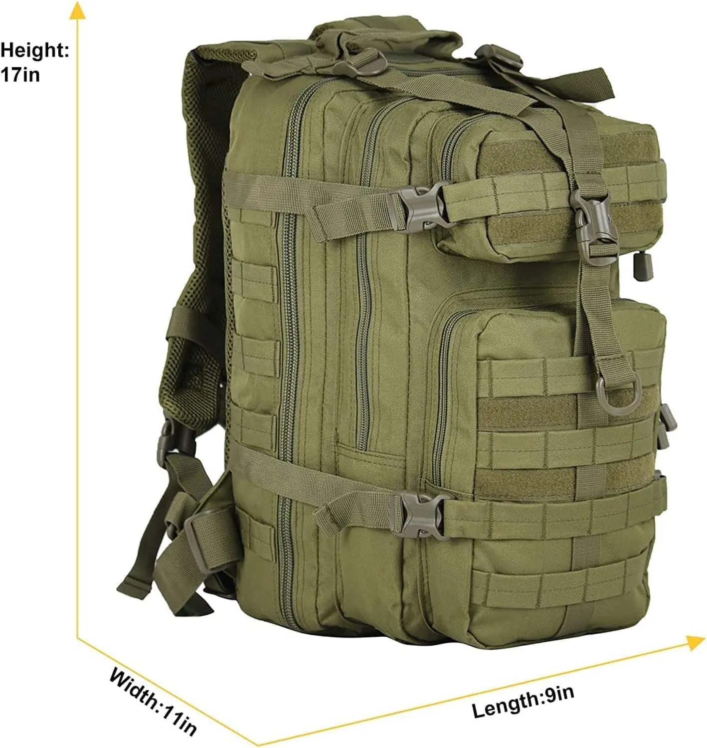 Small Military Tactical Backpack Army Assault Rucksack GYM Hiking Bug Out Bag