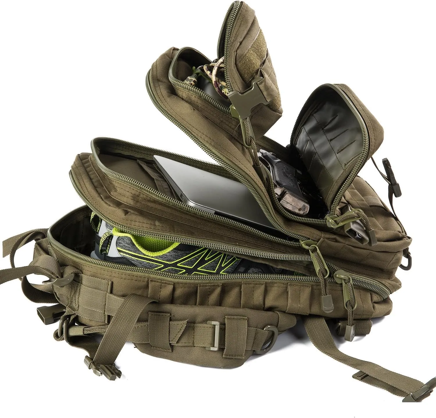 Small Military Tactical Backpack Army Assault Rucksack GYM Hiking Bug Out Bag