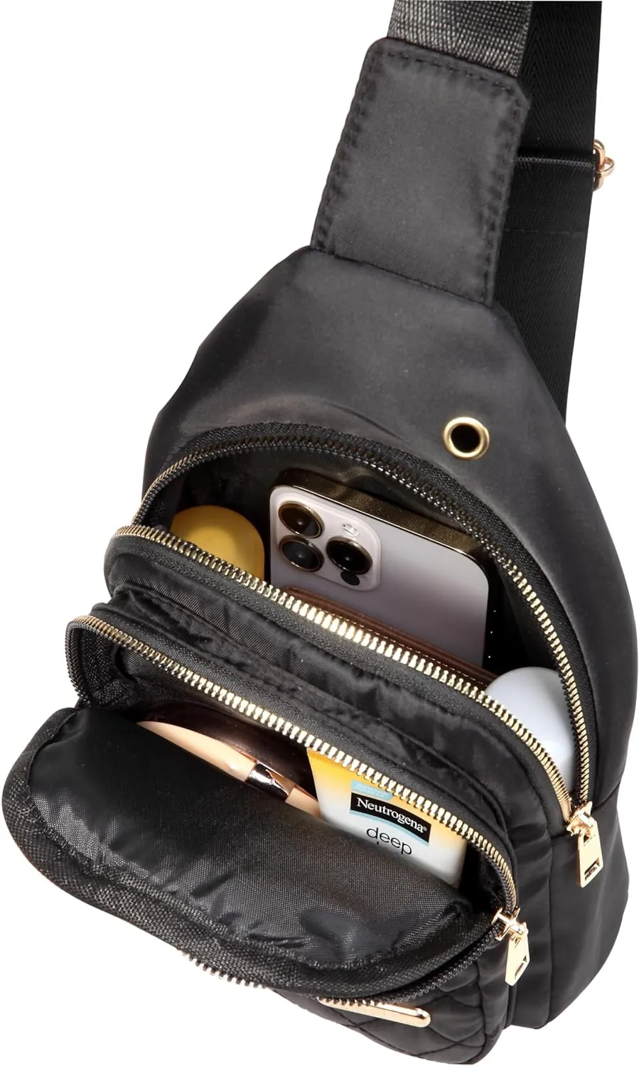 Small Sling Bag for Women, Sling Backpack Daypack Fanny Pack Crossbody Bags for Hiking Travel Sports Running