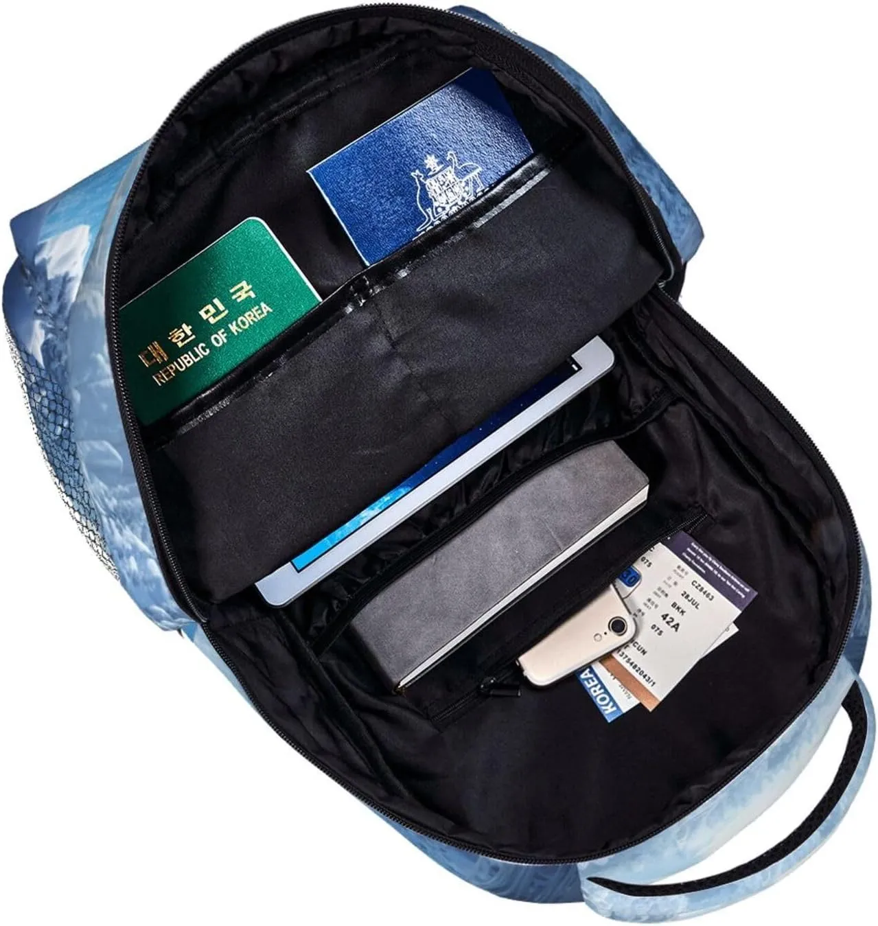 Snow Ice World Backpack for Men Women Casual Daypack Laptop Backpack Computer Bag Travel Laptop Bag