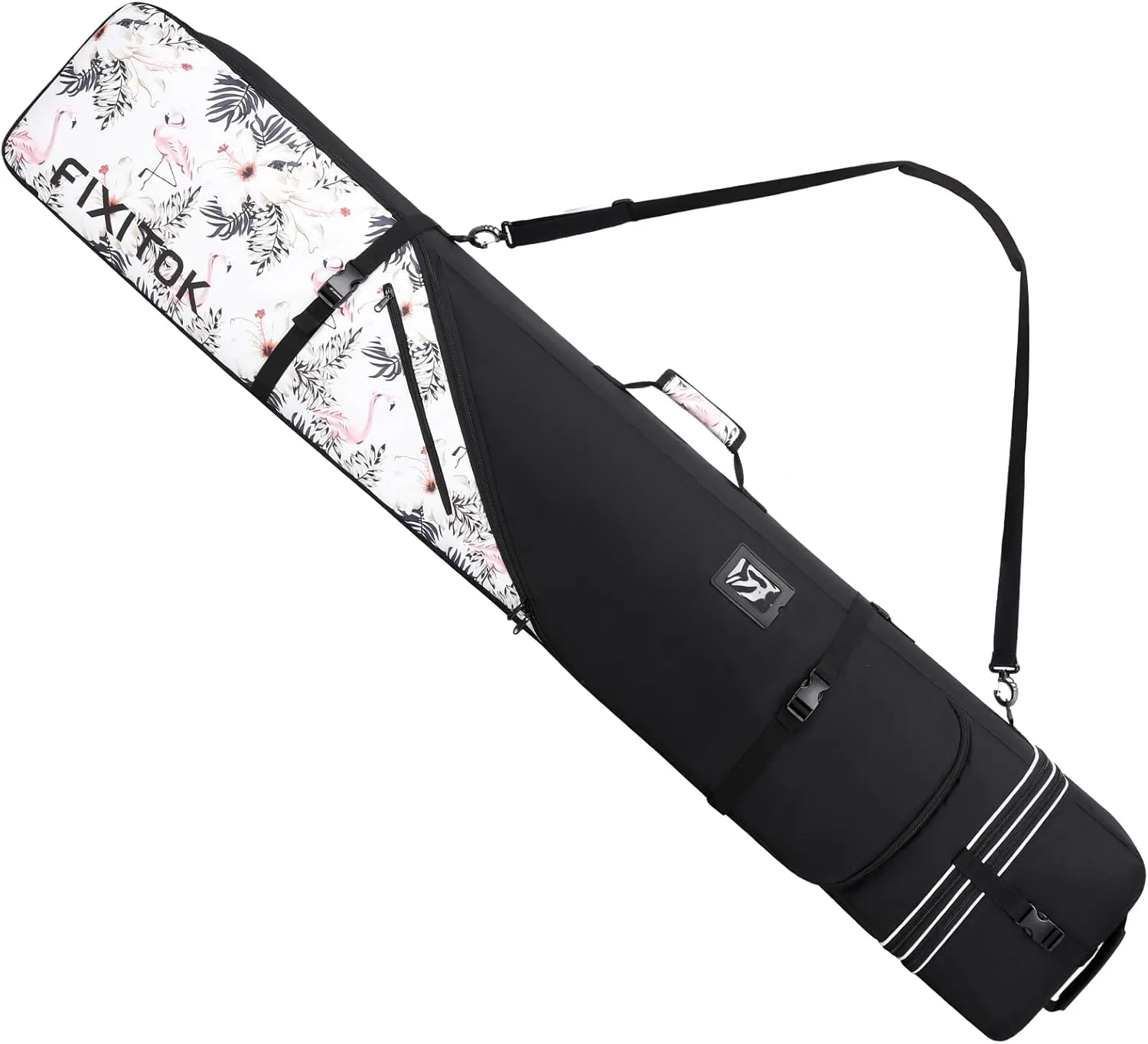 Snowboard & Ski Bag for Air Travel, Waterproof Full Padded Snowboard Bag Fit Board, Boots, Clothes, Helmet and Gear, Adjustable Length Ski Bag(157CM-181CM)