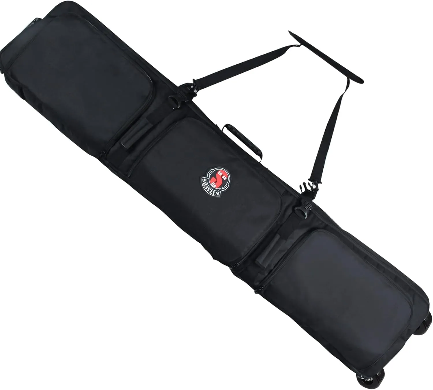Snowboard Bag Padded, 166cm 600D Waterproof Snowboard Travel Bag with Wheels-Snowboard Bag for Air Travel,Ski Bag Adult for Skis, Boots, Snowboards, Wax, Outerwear