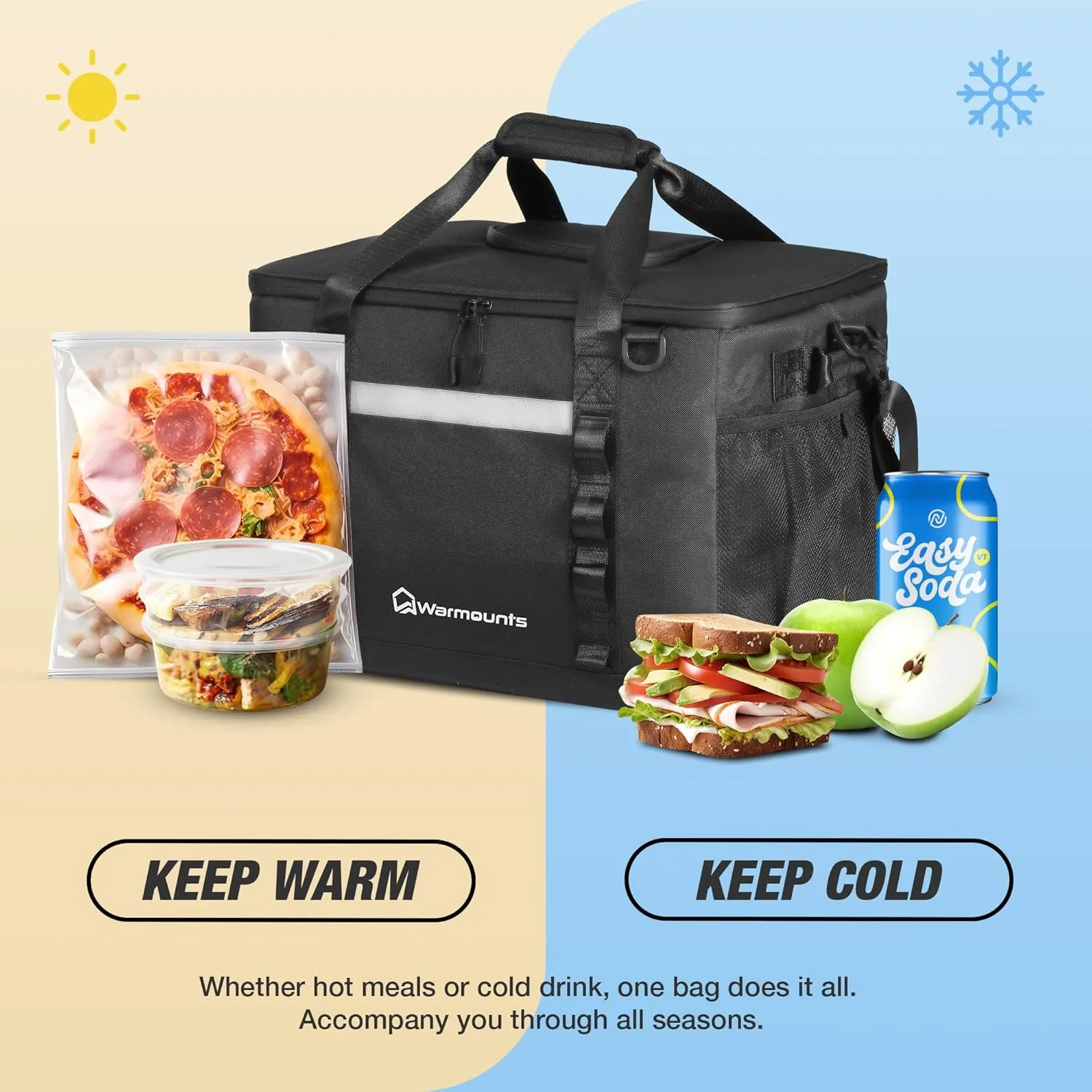 Soft Cooler Bag Insulated Leakproof 48/75 Cans Collapsible w/Insulating Cover&Leakproof PVC Bag, Large Travel Cooler, Soft Sided Coolers for Picnic, Camping, Beach, Trip