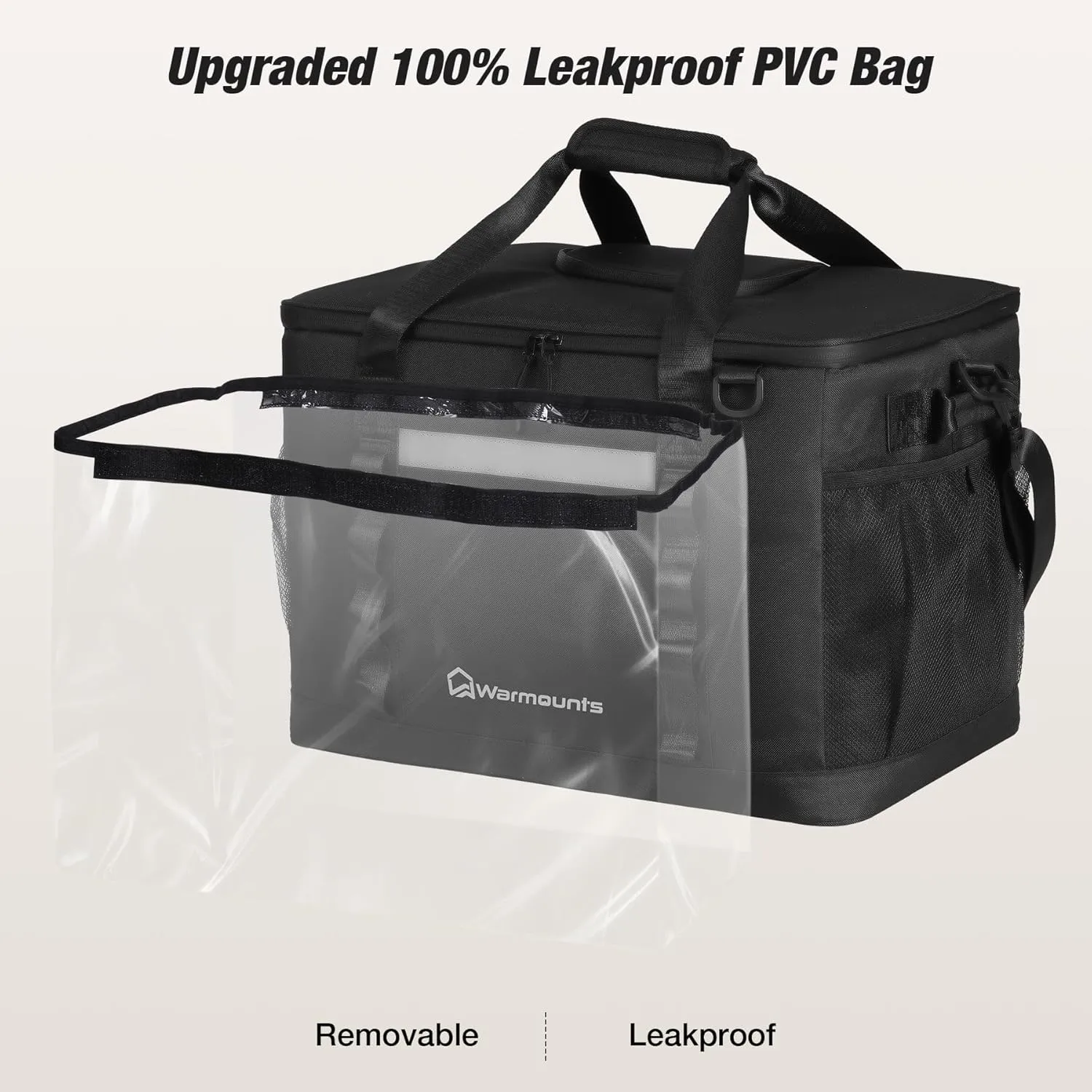 Soft Cooler Bag Insulated Leakproof 48/75 Cans Collapsible w/Insulating Cover&Leakproof PVC Bag, Large Travel Cooler, Soft Sided Coolers for Picnic, Camping, Beach, Trip