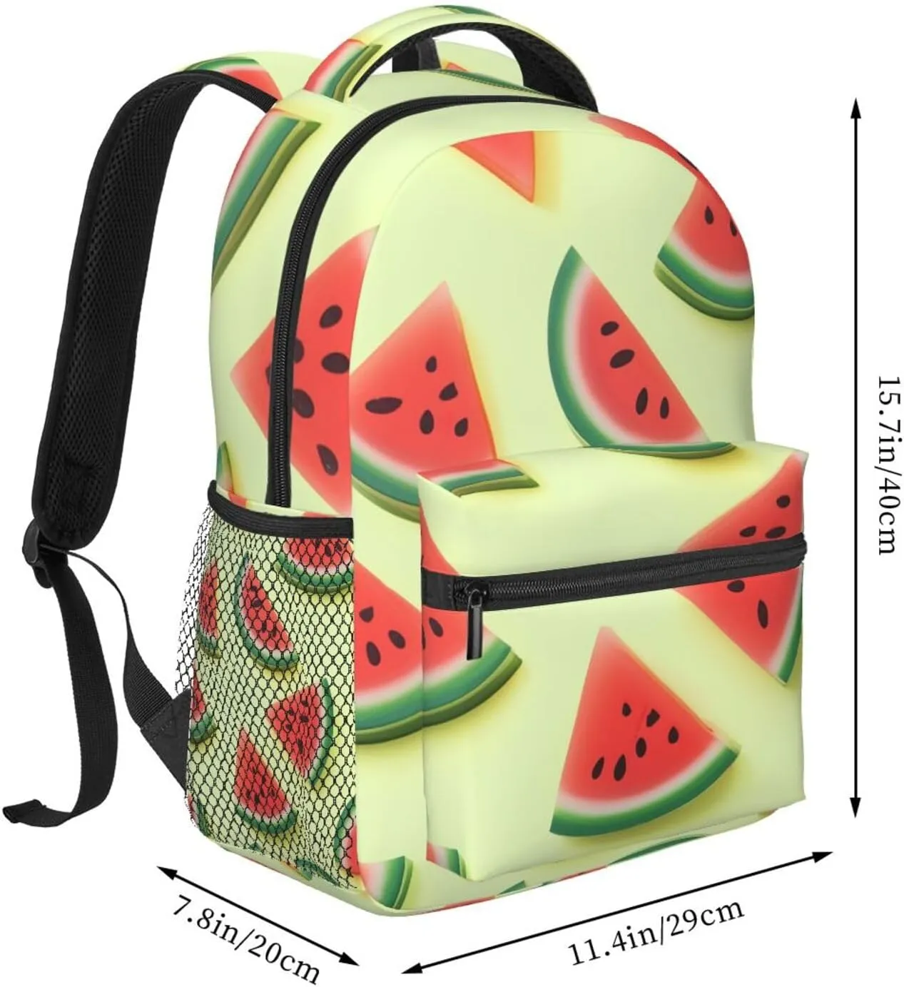 Summer Watermelon Backpack for Men Women Casual Daypack Laptop Backpack Computer Bag Travel Laptop Bag
