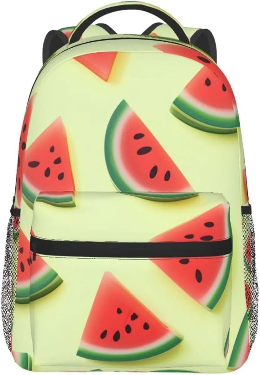 Summer Watermelon Backpack for Men Women Casual Daypack Laptop Backpack Computer Bag Travel Laptop Bag