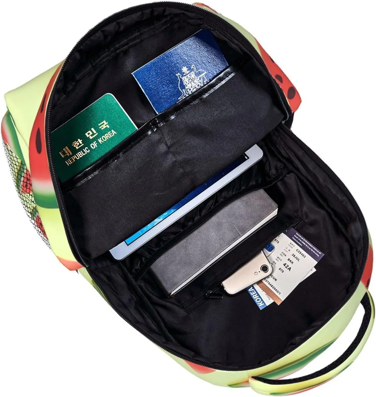 Summer Watermelon Backpack for Men Women Casual Daypack Laptop Backpack Computer Bag Travel Laptop Bag