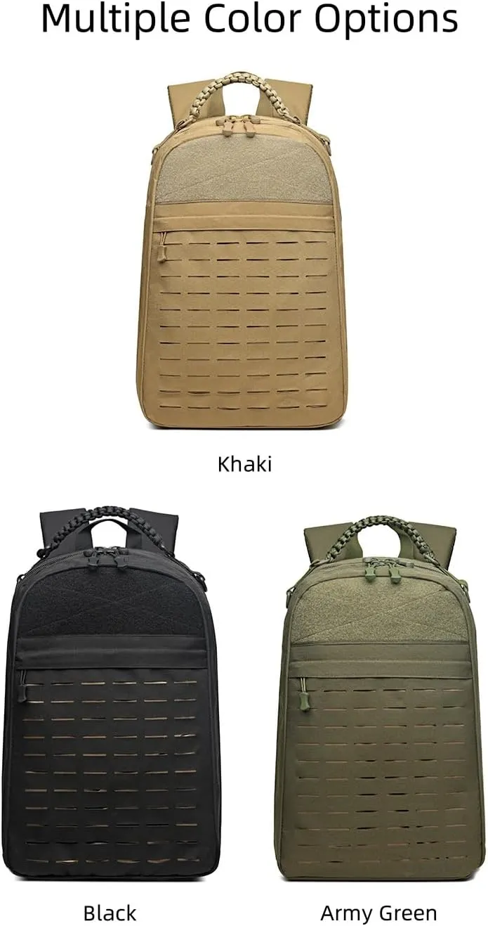 Tactical Assault Backpack，Heavy duty zipper，Travel Laptop Backpacks，Hiking Backpack military backpack, Rucksack. (Black)