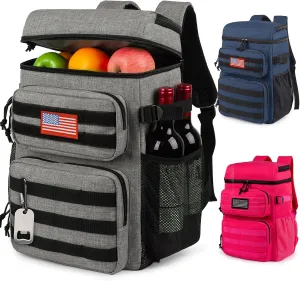 Tactical Backpack Cooler,Soft Lightweight Leakproof Cooler Backpack,Insulated Cooler Bag,Portable Soft Cooler Bag Waterproof for Beach, Travel, Camping, Picnic, Hiking