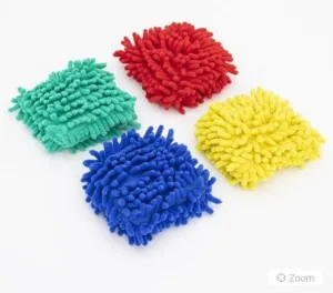 Tactile Shaggy Bean Bags - nice to touch for self-regulation