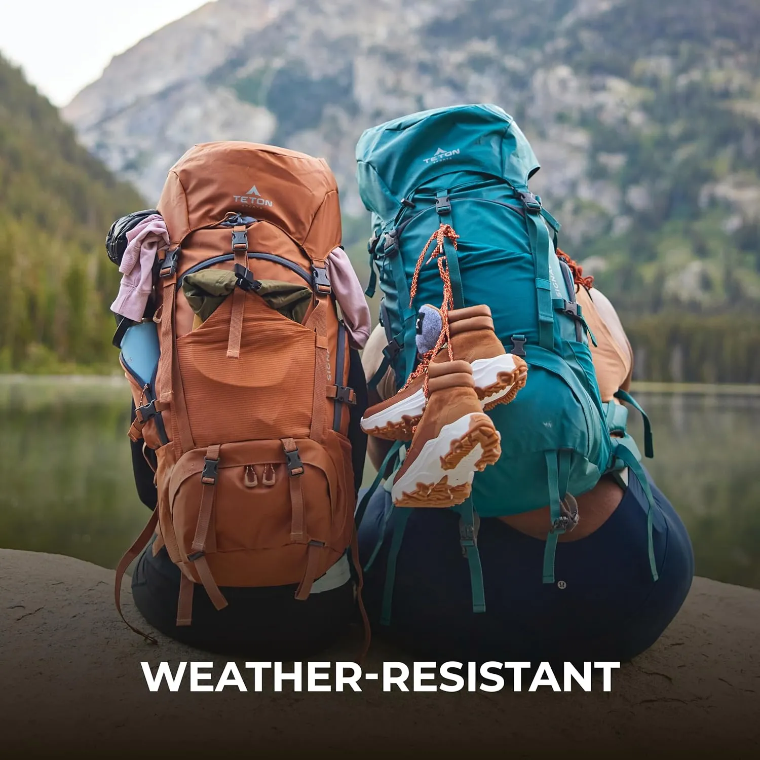 Teton 65L Signal backpack, durable and ready for hiking, camping or backpacking. Perfect lightweight travel bag with more room than you think, Granite