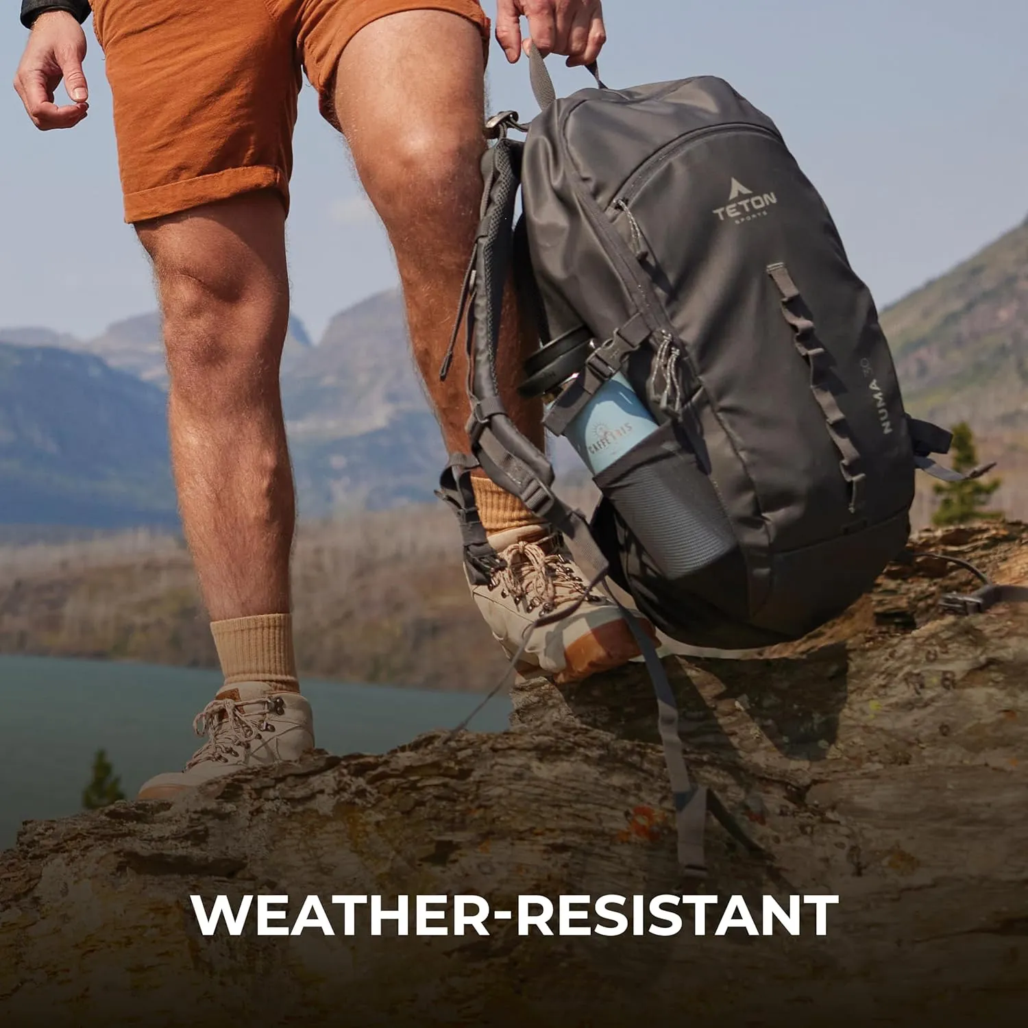 TETON Sports Numa backpack, sleek design, durable and ready for hiking, camping or backpacking. Lightweight with more room than you think. Perfect bugout bag. 30L, Onyx