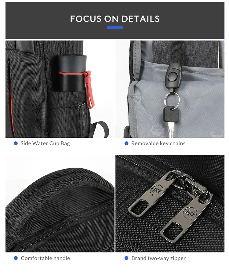Tigernu New Multifunction Anti theft Men Backpack Bag USB Charging Travel Backpacks Male Laptop Backpack Bag  For Teens Rucksack