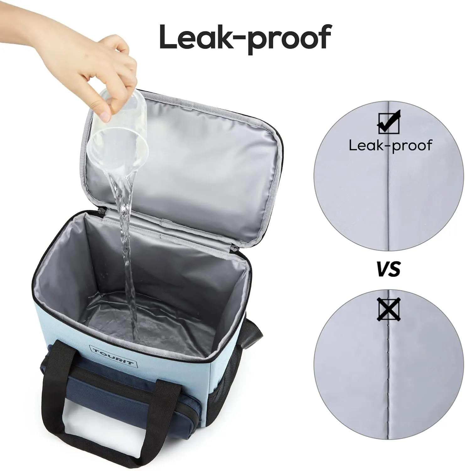TOURIT Cooler Bag 24/35/46-Can Insulated Soft Cooler Portable Cooler Bag 14.6/24/32L Large Lunch Cooler for Picnic, Beach, Work, Trip