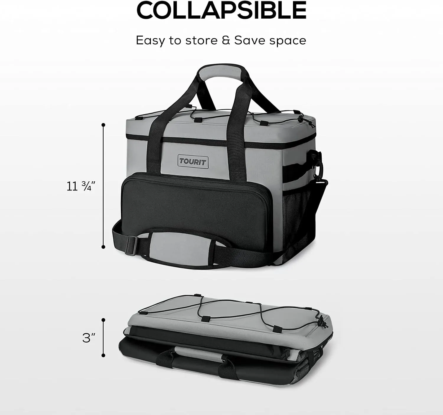 TOURIT Cooler Bag 24/35/46-Can Insulated Soft Cooler Portable Cooler Bag 14.6/24/32L Large Lunch Cooler for Picnic, Beach, Work, Trip