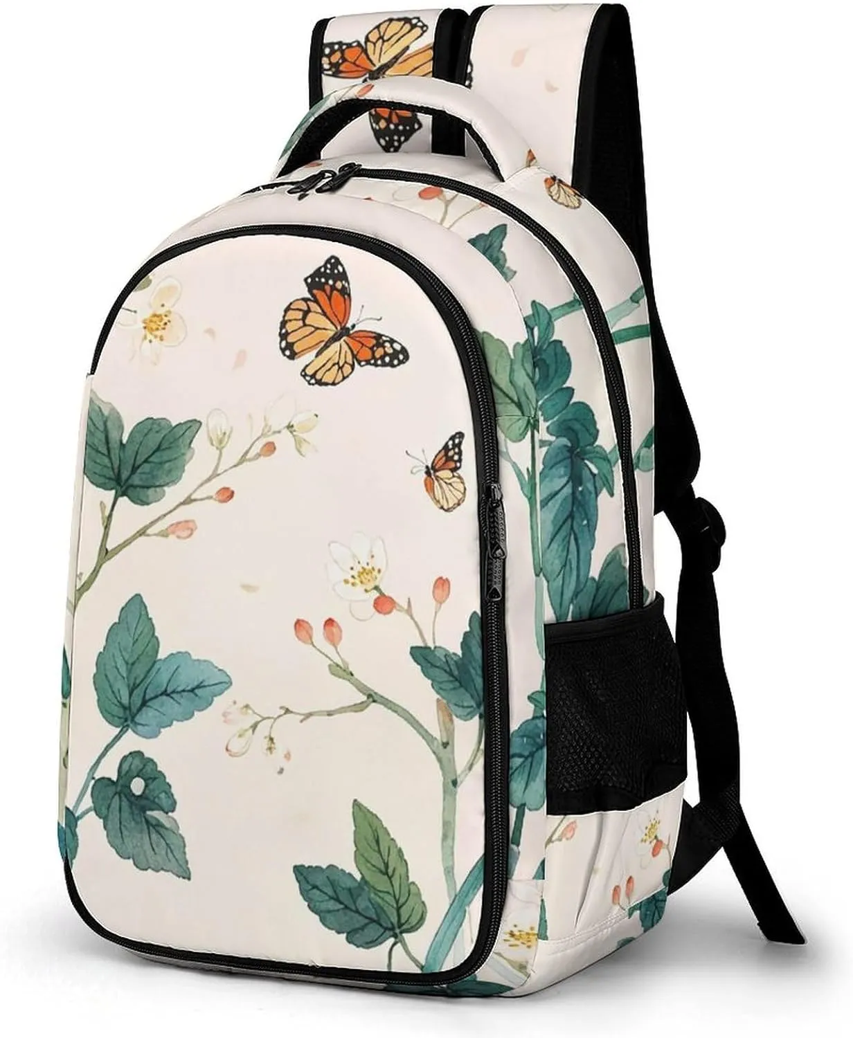 Travel Backpack for Men Women Casual Daypack Spring When Moths Soar Laptop Backpack Computer Bag Lightweight Shoulder Bag