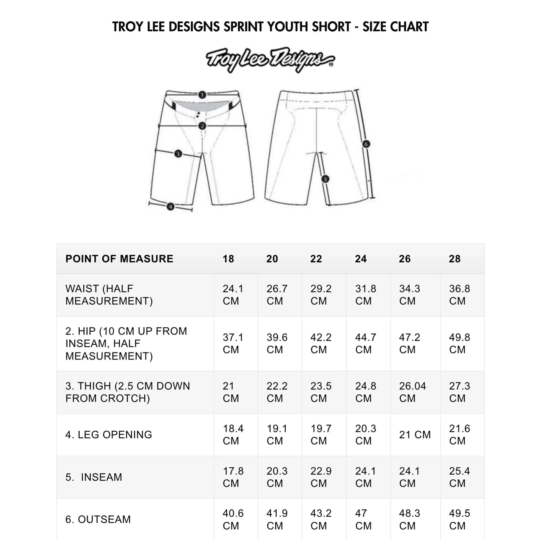 Troy Lee Designs Sprint Youth Shorts Solid - Navy