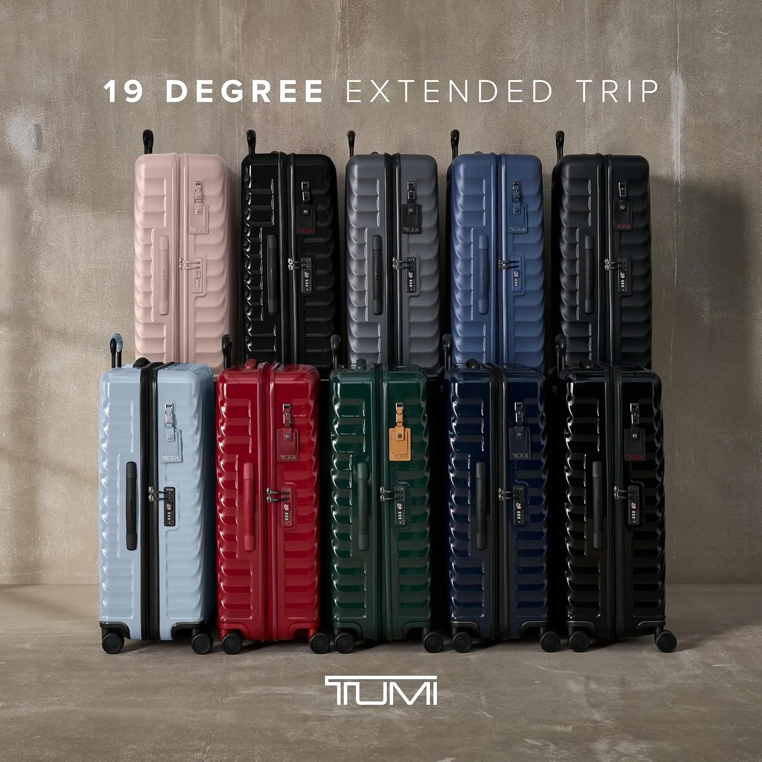 TUMI - 19 Degree Extended Trip Expandable 4 Wheeled Packing Case - Hard Shell Suitcase - Roller Suitcase Checked Bag - Mauve Texture