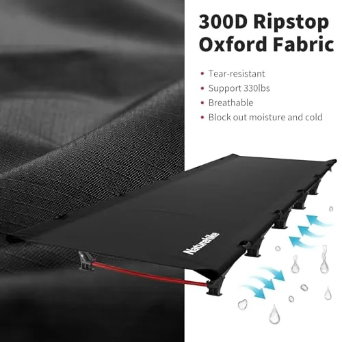 Ultralight Camping Cot,Easy to Assemble Folding Tent Cot,Portable Camping Bed