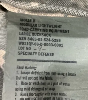 USGI MOLLE II Large Rucksack