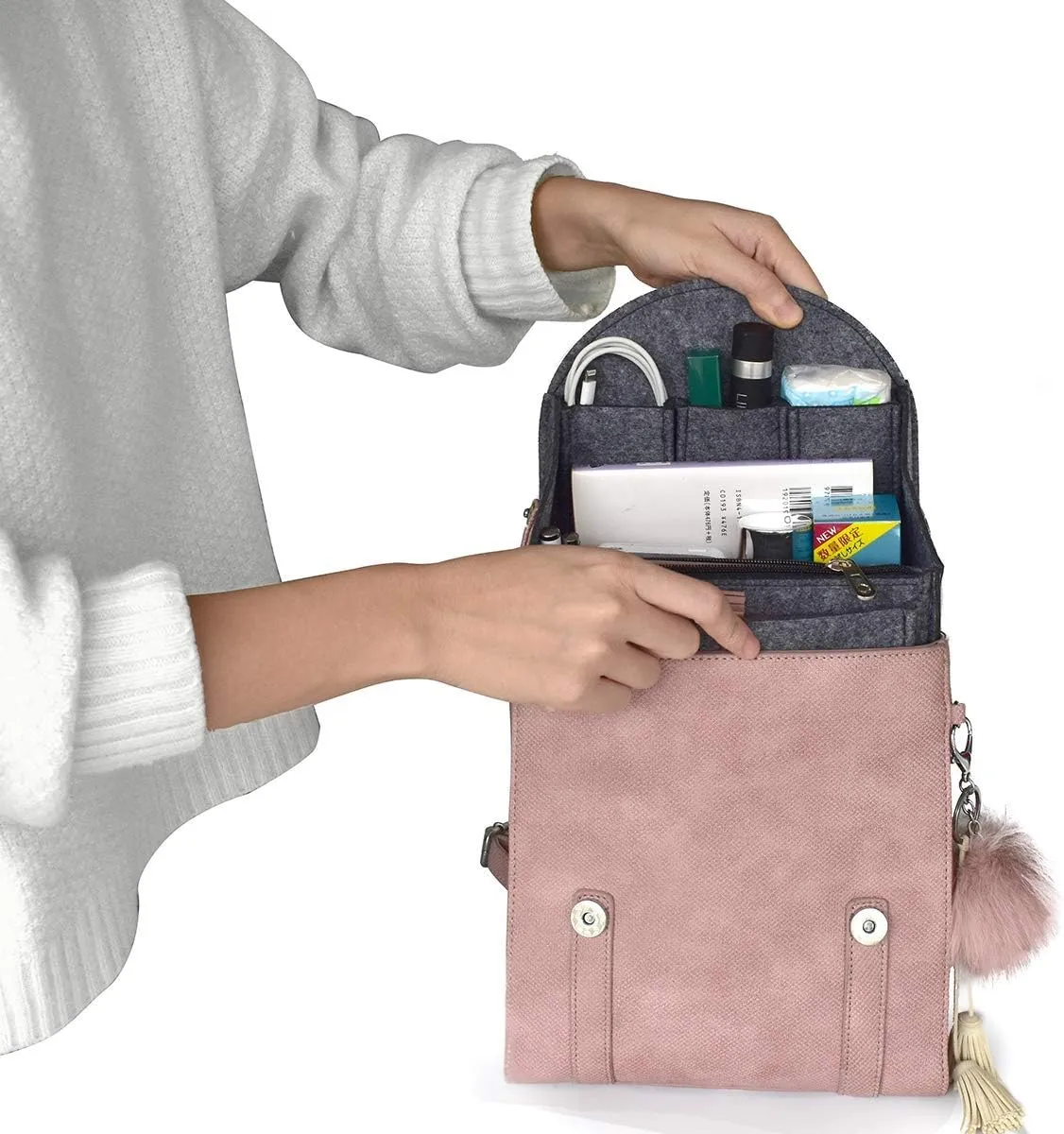 VANCORE Felt Backpack Organizer Insert for Rucksack Handbag Shoulder Bag