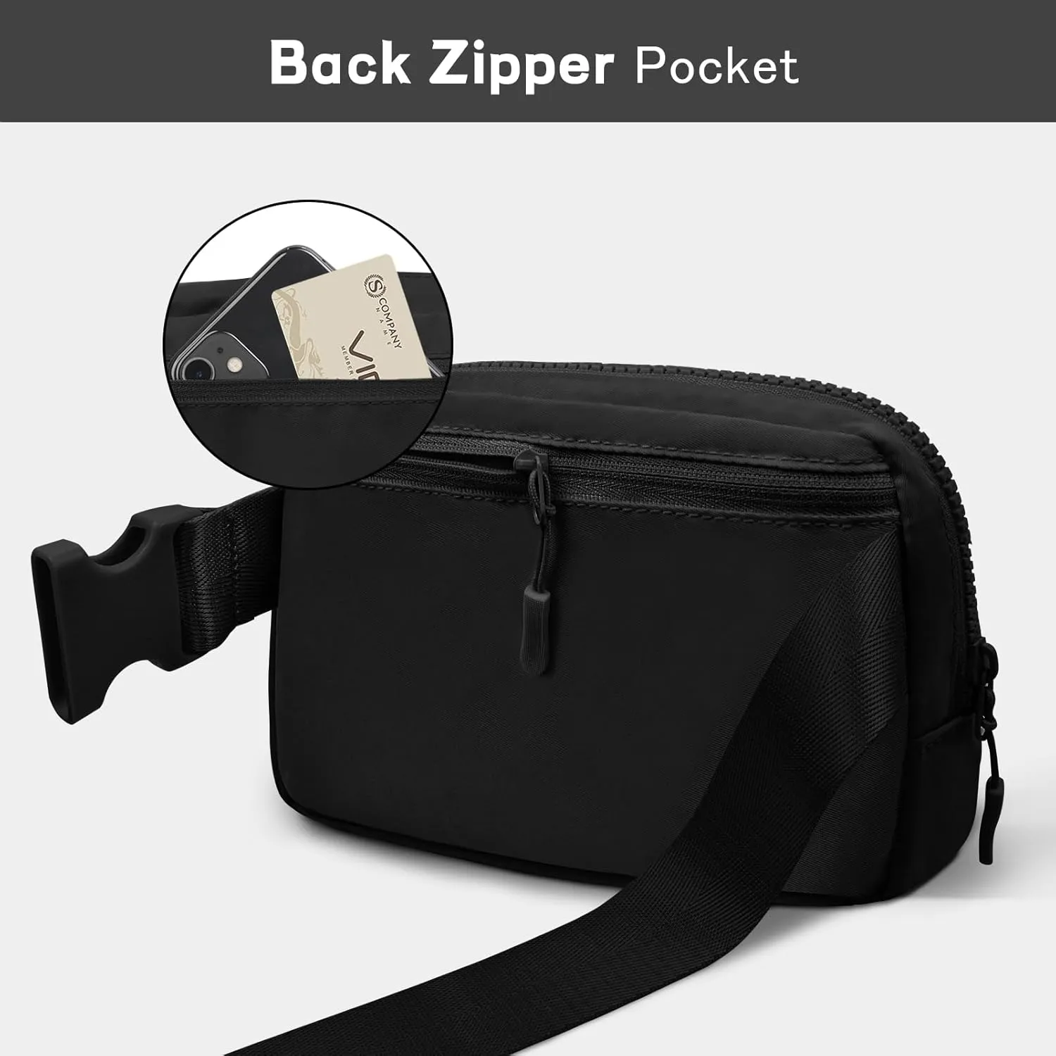viewm Belt Bag for Women, Waterproof Fanny Packs for Women Men Fanny Pack Crossbody Bags for Women with Adjustable Strap for Travel Fitness Running Hiking