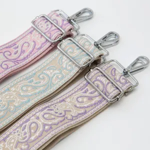 Vintage Tote Bag Straps (Silver Metal)