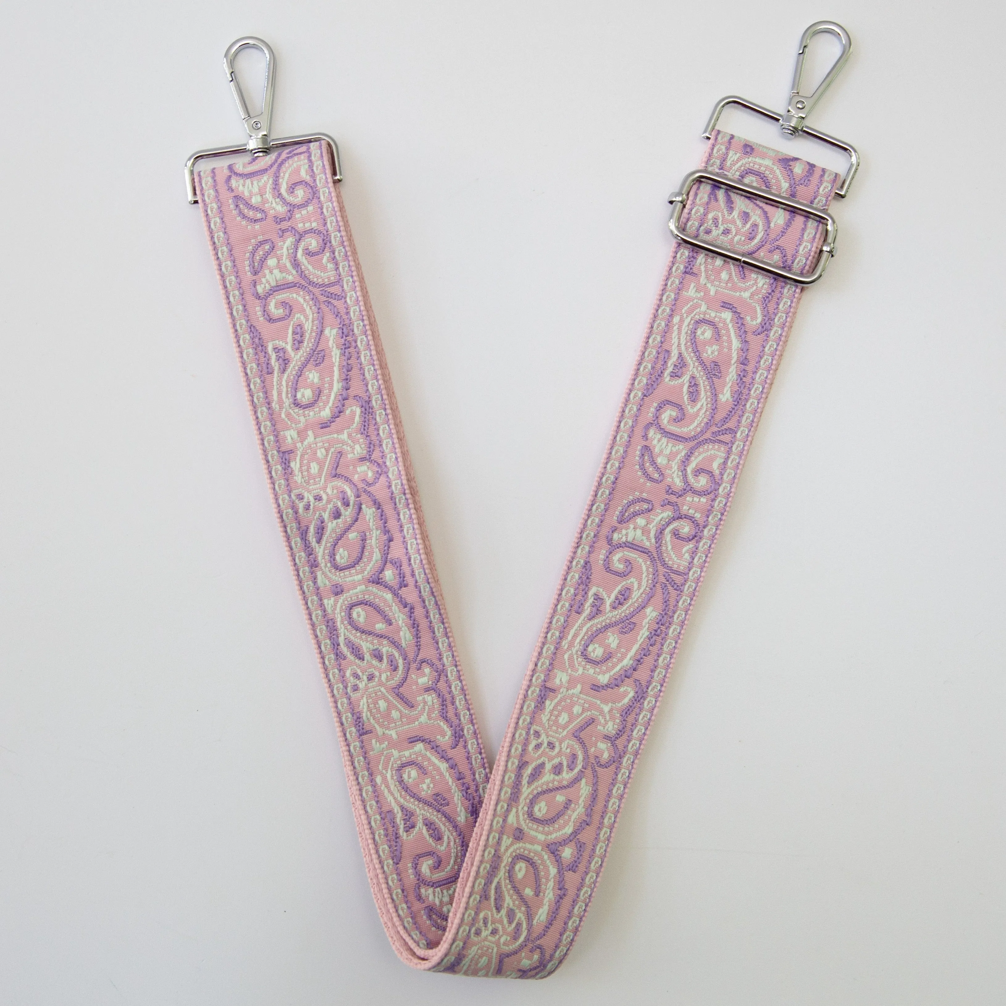 Vintage Tote Bag Straps (Silver Metal)
