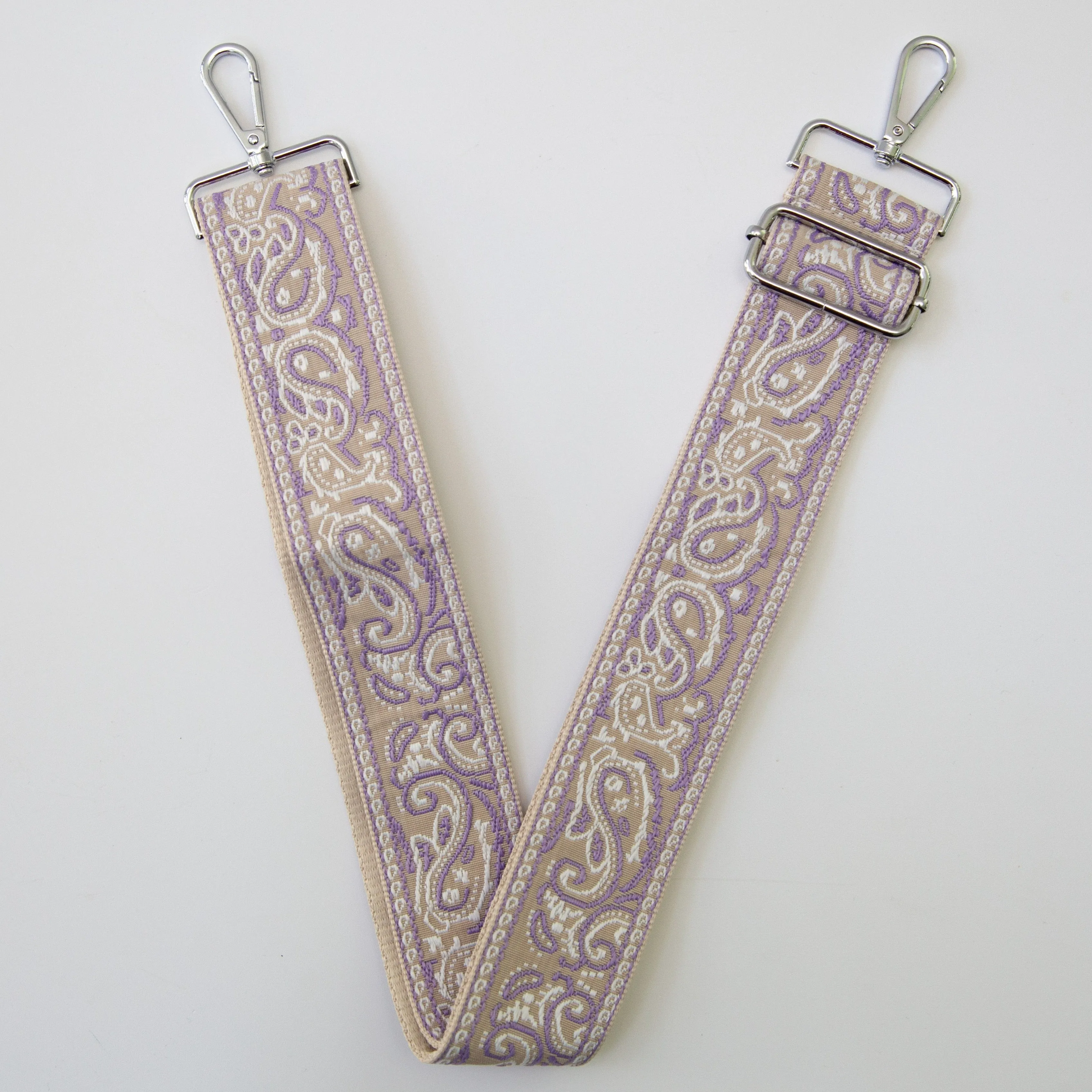 Vintage Tote Bag Straps (Silver Metal)