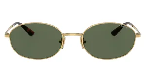 Vogue Eyewear VO 4323S 280/71 Oval Metal Gold Sunglasses with Green Lens