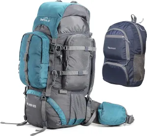 Walker 65 Litre Internal Frame Rucksack with 20 Litre Foldable Pack