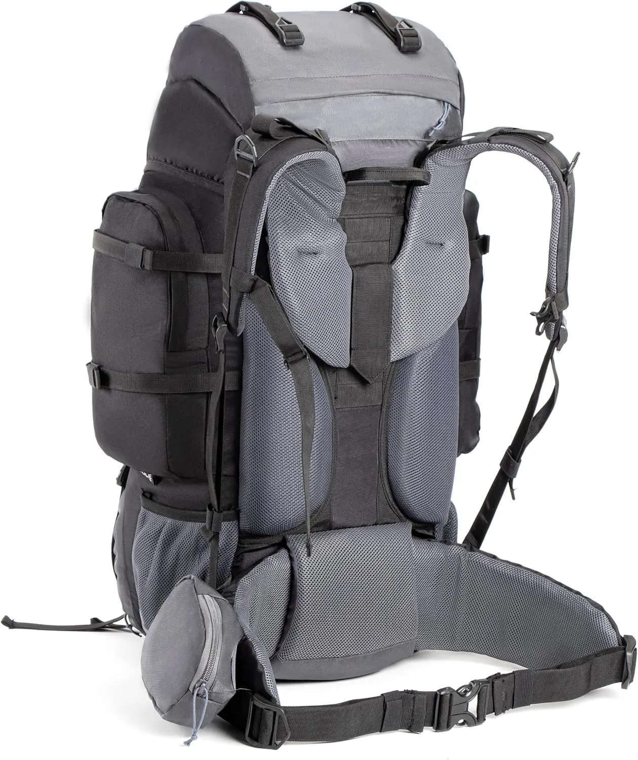 Walker 65 Litres Rucksack | Internal Frame With Metal Rod | Rain Cover | Bottom Opening | Laptop Section