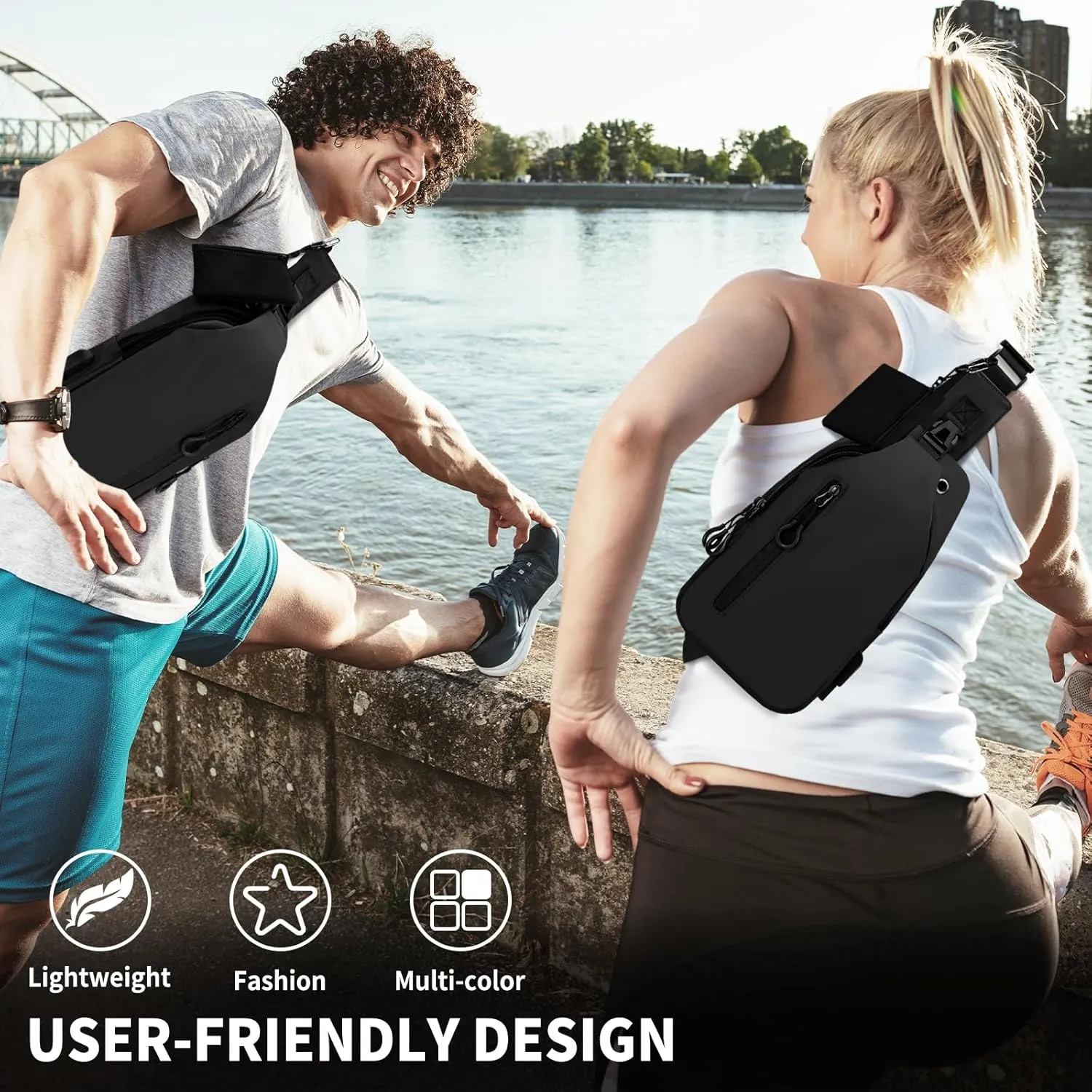 Waterproof Clear Bag for Stadium Events, Women's Crossbody Clear Sling Bag with Coin Wallet, Shoulder Bag for Daily Use