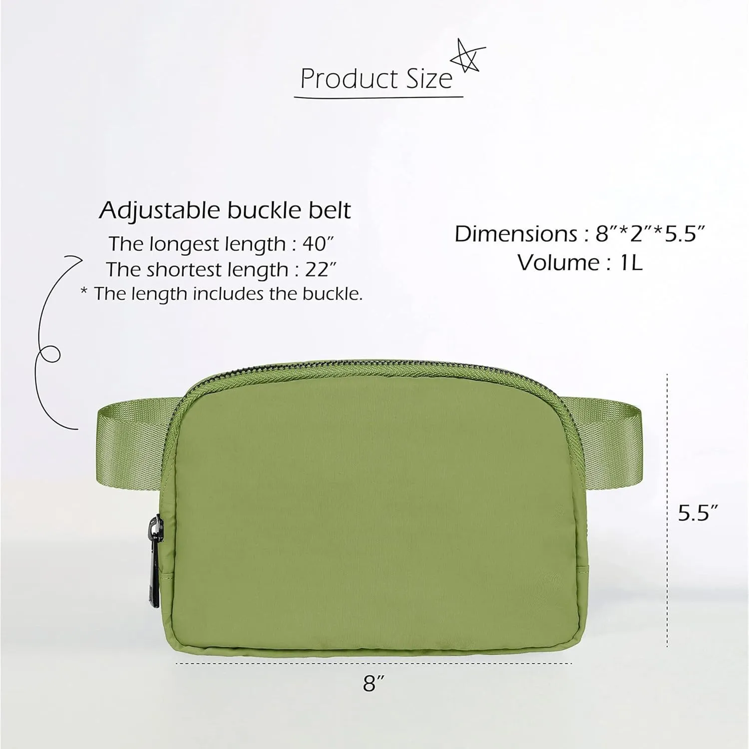 Waterproof Waist Pack, Mini Belt Bag for Women & Kids, Fanny Packs for Women Adjustable Strap Crossbody Pack, Purple