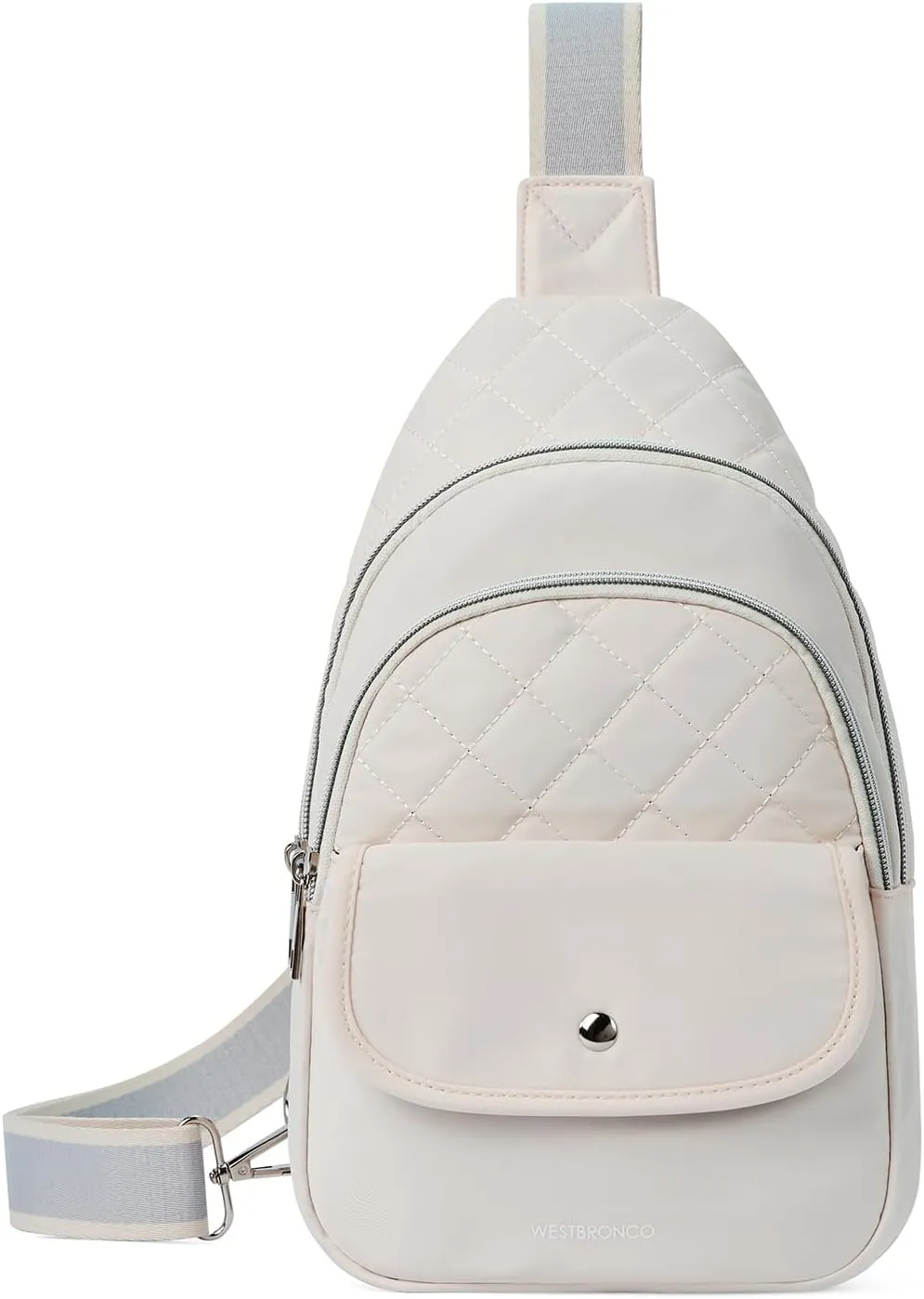 WESTBRONCO Crossbody Bags for Women Quilted Sling Daypacks Nylon Lightweight Large