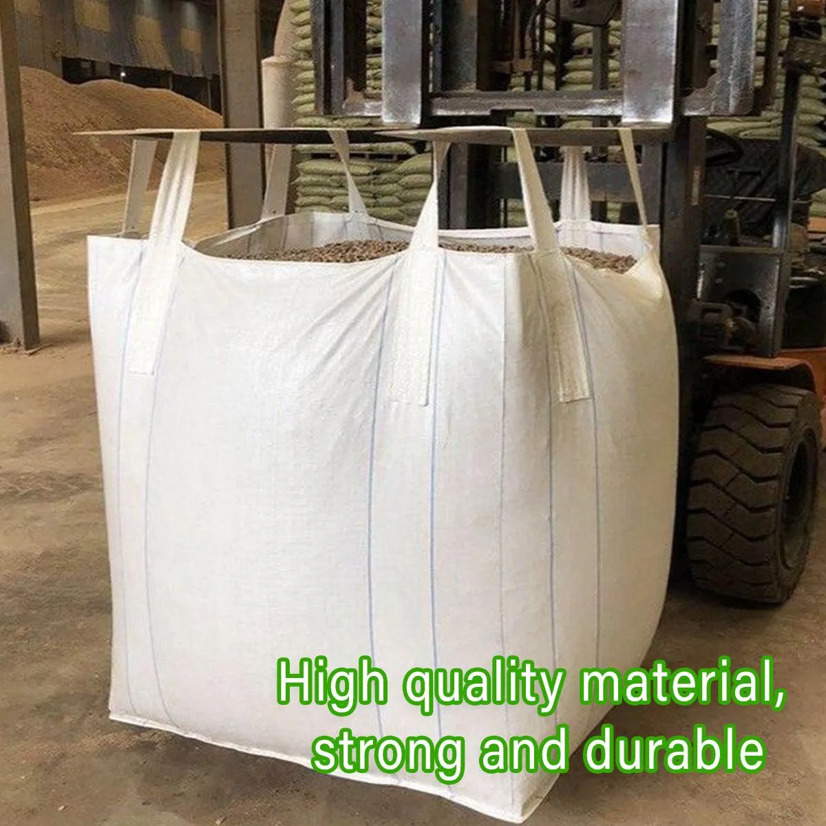 White Thickened Woven Sack Large Storage Bag