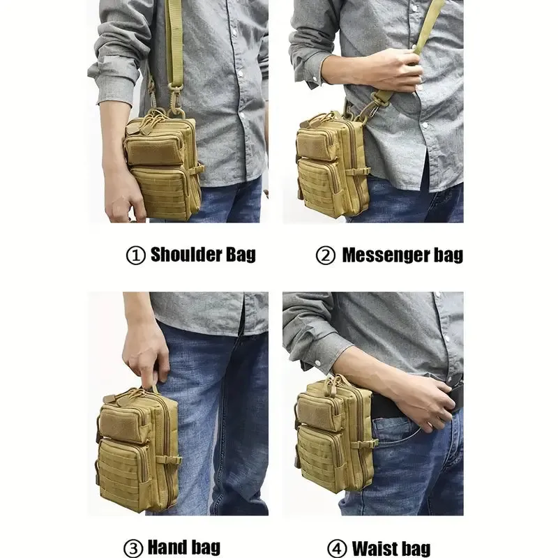 Wild West Trailblazer's EDC Tools Holster - Compact Frontier Gear Bag for Waist Attachment, Ideal for Outdoor Camping & Hiking Adventures