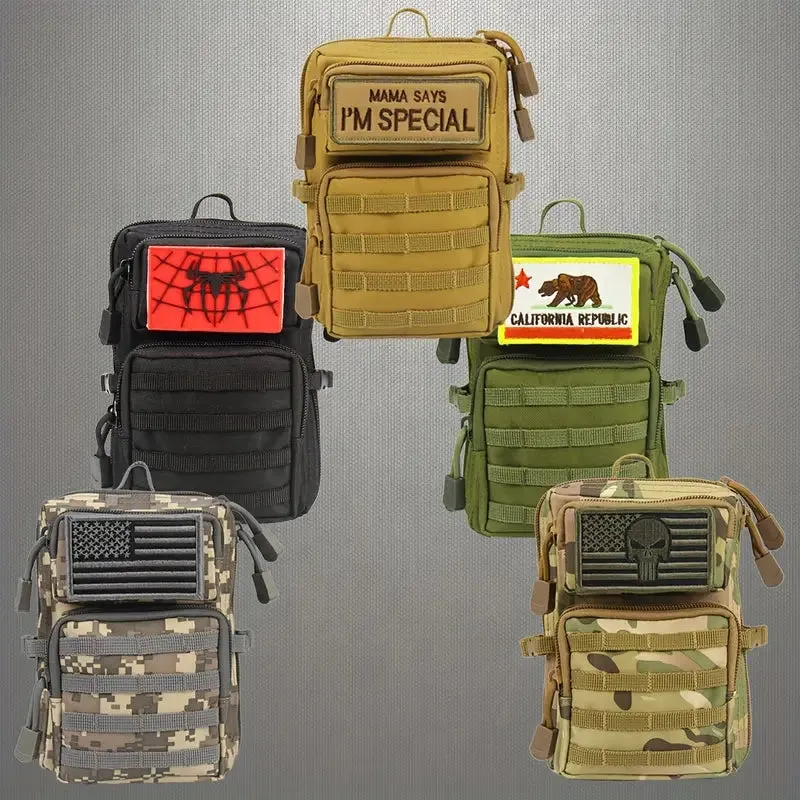 Wild West Trailblazer's EDC Tools Holster - Compact Frontier Gear Bag for Waist Attachment, Ideal for Outdoor Camping & Hiking Adventures