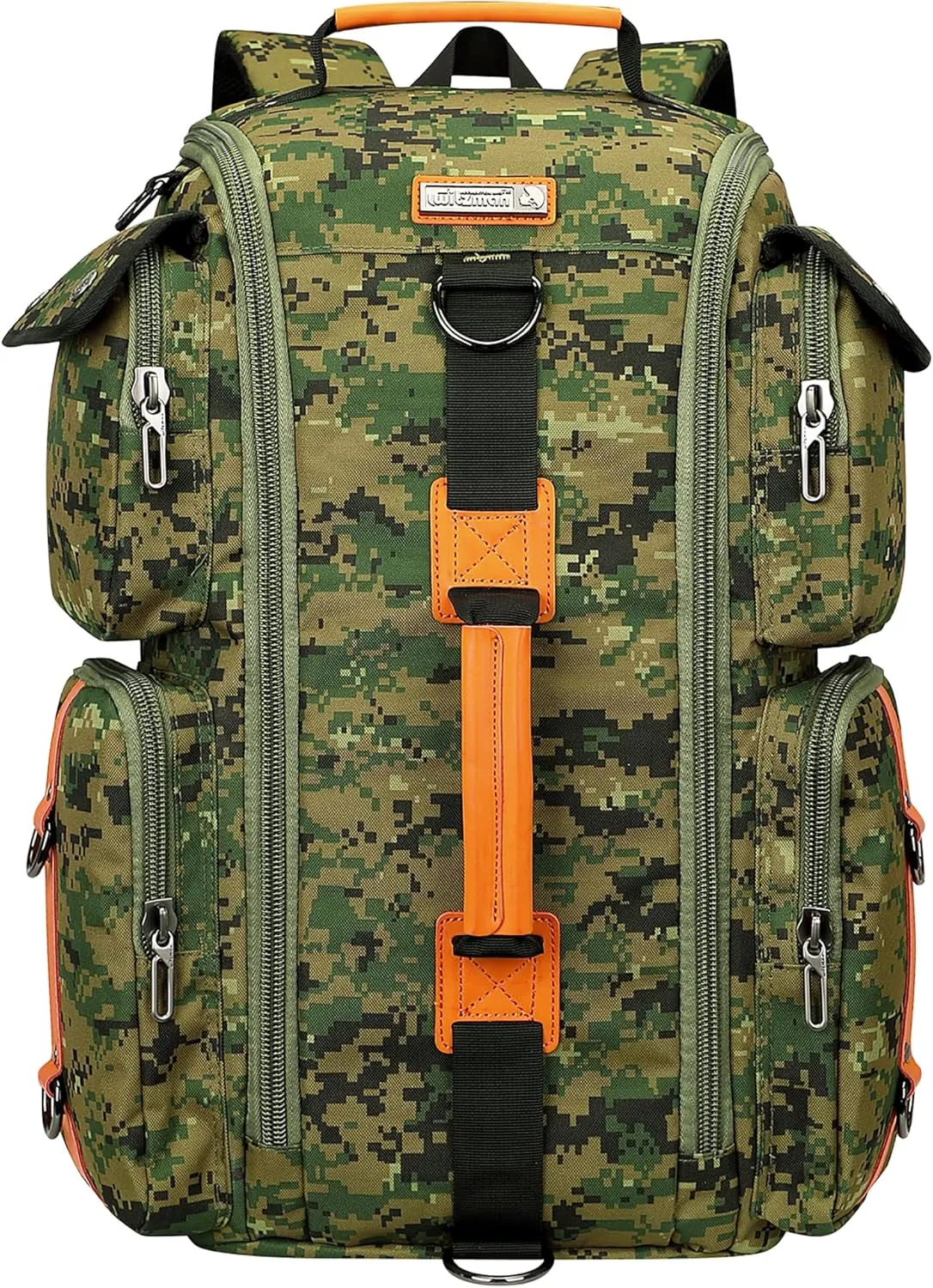 WITZMAN Digital Camo Backpack for Men Carry On Backpack Duffel Bag Large Capacity Laptop Backpack 17 Inch (6695 Camo Green)