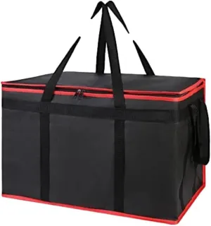 XXL Insulated Food Delivery Bag - Large Capacity Soft Cooler for Pizza, Groceries, and Catering | Portable Food Warmer & Reusable Shopping Bag | Ideal for Doordash, Parties, and Travel