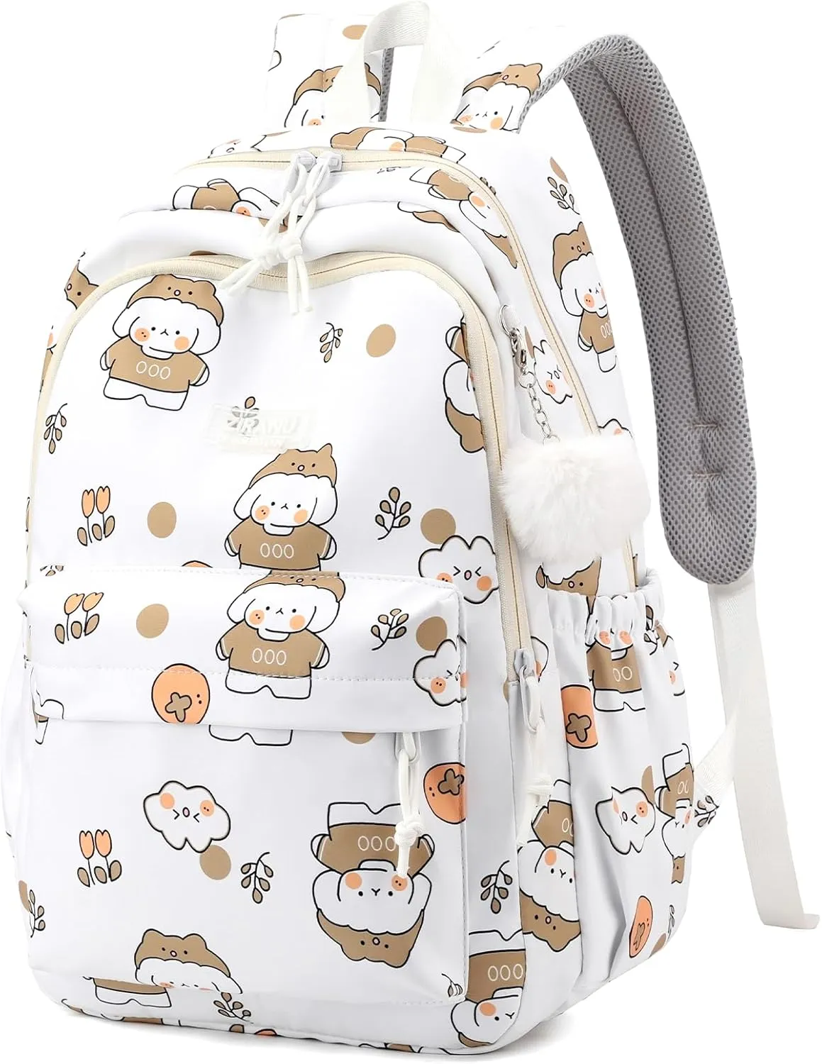 YJMKOI Backpack for Girls Middle School Bookbag Kawaii Elementary School Bags for Teens