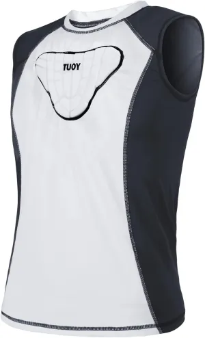 Youth Padded Compression Shirt Vest Rib Chest Protector Football Baseball